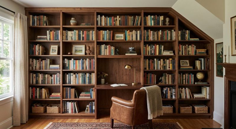 Custom Bookshelves Installation in Fairfax, VA