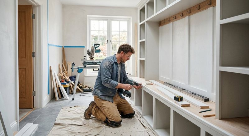 Mudroom Carpentry Installation in Raleigh, NC